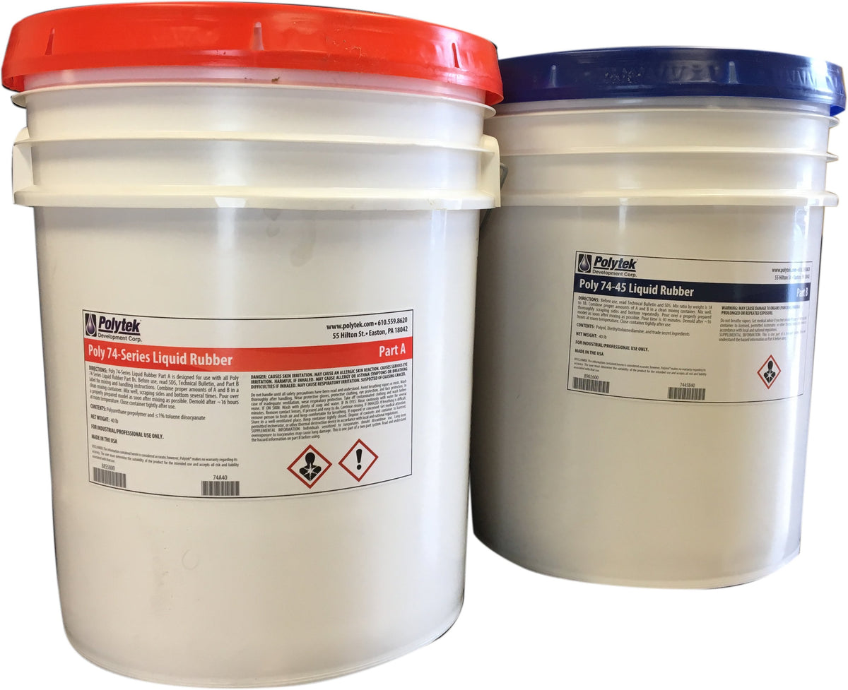 Polytek GlassRub 50 Polyurethane Liquid Rubber - AFA Supplies