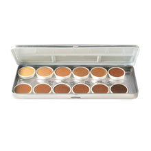 Load image into Gallery viewer, Olive-Brown Foundation Palette 1.8oz./51gm., 12 C (Metal Palette) - Fox and Superfine