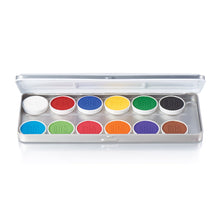 Load image into Gallery viewer, Master Creme Palette 1.69oz./48gm., 12 Colors (Metal Palette) - Fox and Superfine