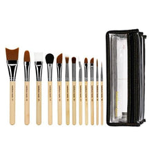 Load image into Gallery viewer, SFX BRUSH SET 12 PC. WITH DOUBLE POUCH (2ND COLLECTION) - Fox and Superfine
