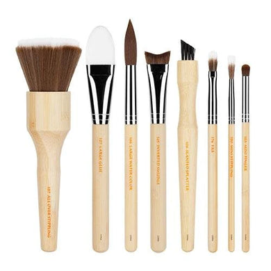 SFX BRUSH SET 8 PC. WITH DOUBLE POUCH (3RD COLLECTION) - Fox and Superfine
