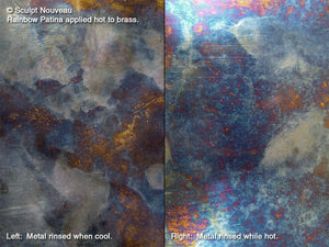 Traditional Rainbow Patinas ( Bronze, Brass, Stainless Steel and Copper) - Fox and Superfine