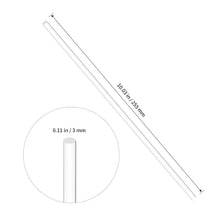 Load image into Gallery viewer, 10 Inch Acrylic Round Rods, 1/8 Inch(3mm) Diameter Plastic Clear Solid Bar Stick