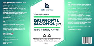 Medical Grade Isopropyl Alcohol - No Methanol - No Foul Odor -  (32oz) - Fox and Superfine