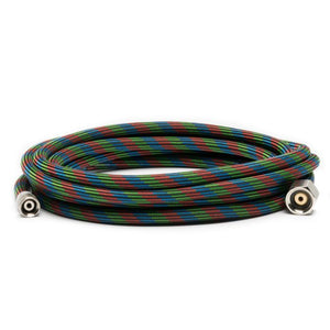 Iwata 10' Braided Nylon Airbrush Hose with Iwata Airbrush Fitting and 1/4" Compressor Fitting - Fox and Superfine