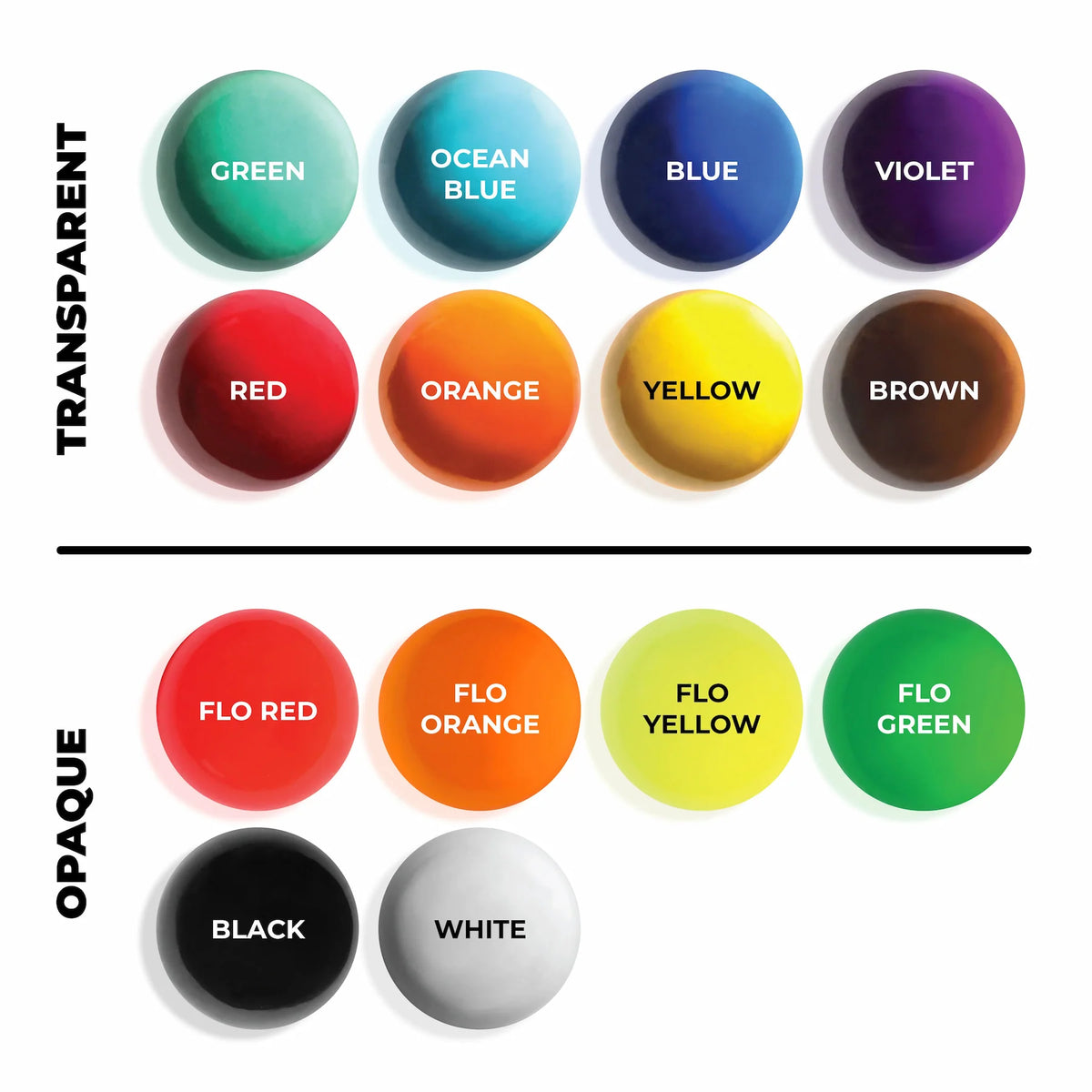 Liquid Epoxy Dye 15 Color Set– Fox and Superfine