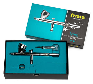 Iwata Eclipse HP-CS Gravity Feed Dual Action Airbrush - Fox and Superfine