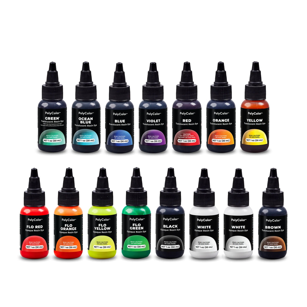 Liquid Epoxy Dye 15 Color Set