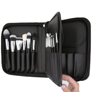 Case 901B- 15 Piece Pro Brush Set With Book Case - Fox and Superfine