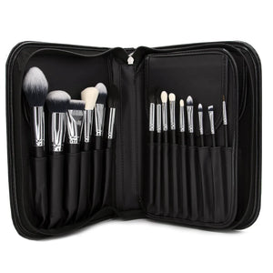 Case 901B- 15 Piece Pro Brush Set With Book Case - Fox and Superfine