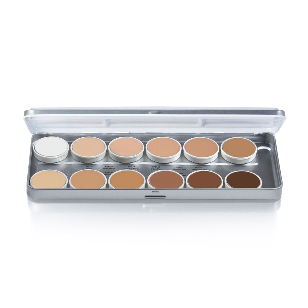 Theatrical Creme Foundation Palette 1.69oz./48gm.,12 C (Metal Pal) - Fox and Superfine