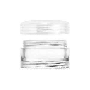 10 Gram Double Threaded Stackable Jar, Clear - Fox and Superfine