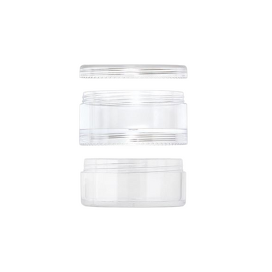 10 Gram Double Threaded Stackable Jar, Clear - Fox and Superfine