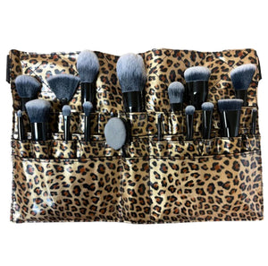 17PC MAKEUP BRUSH SET INCLUDES FREE BRUSH APRON - Fox and Superfine