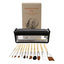 Load image into Gallery viewer, SFX BRUSH SET 12 PC. WITH DOUBLE POUCH (2ND COLLECTION) - Fox and Superfine