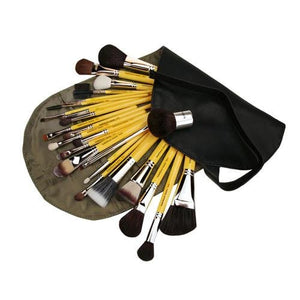 STUDIO LUXURY 24PC. BRUSH SET WITH ROLL-UP POUCH - Fox and Superfine